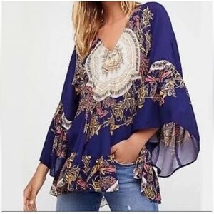 FREE PEOPLE Free People Tops | Free People Sunset Dreams Bohemian Tunic